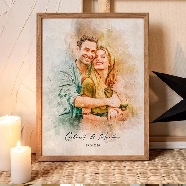 Personalized Watercolor Painting