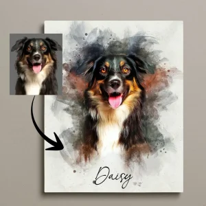 dog portrait from photo
