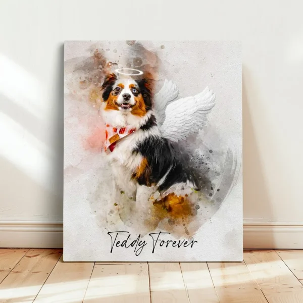dog memorial portrait