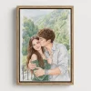Hand-Drawn watercolor portrait