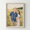 Hand-Drawn Watercolor Painting from Photo