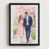 Hand-Drawn Watercolor Painting from Photo