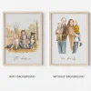 Hand-Drawn Watercolor Painting from Photo