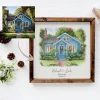 house portrait from photo